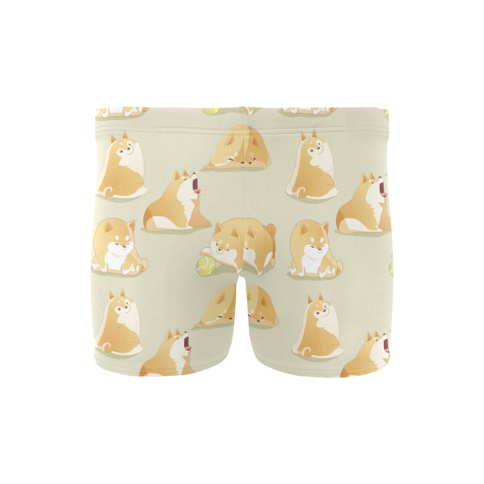 Cute fat shiba inu dog pattern Men's Swimming Trunks