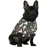 Unicorns forest background All Over Print Pet Dog Round Neck Fuzzy Shirt