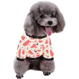 Watermelon pattern All Over Print Pet Dog Round Neck Fuzzy Shirt