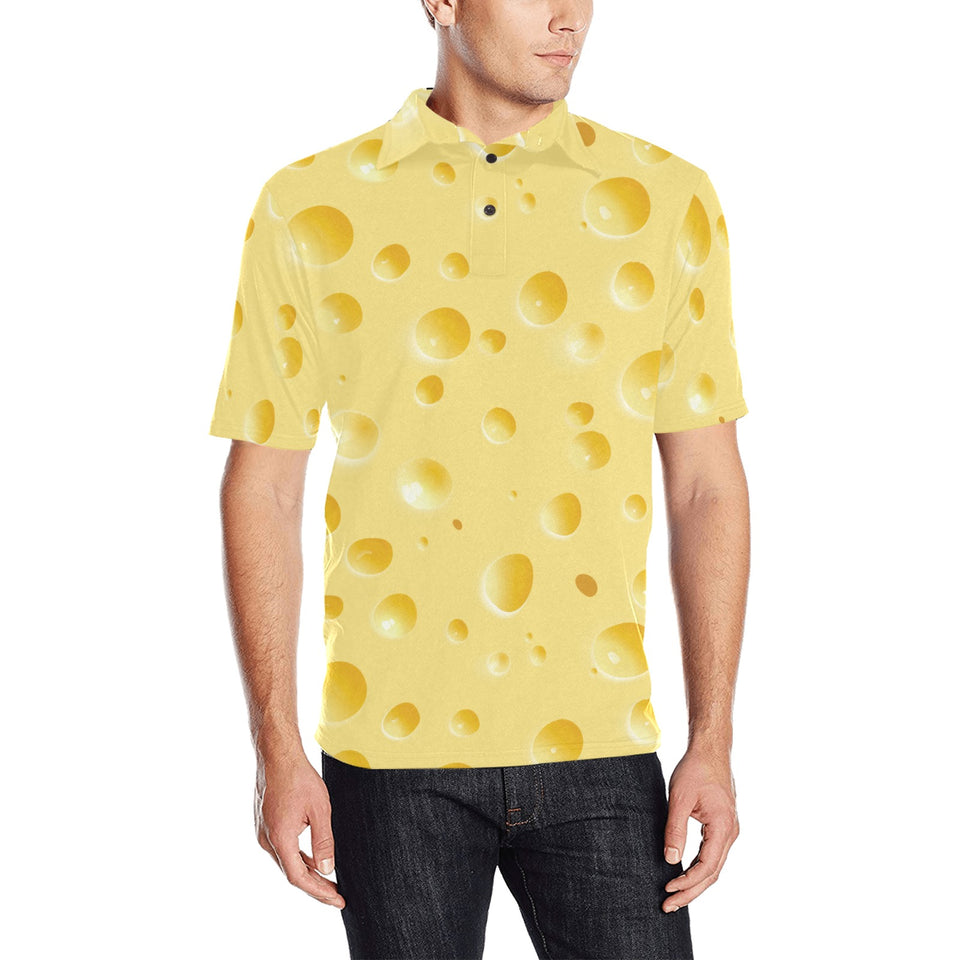 Cheese texture Men's All Over Print Polo Shirt