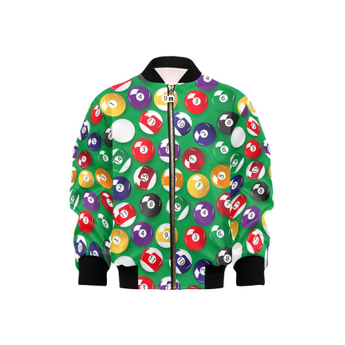 Billiard Ball Pattern Print Design 02 Kids' Boys' Girls' Bomber Jacket