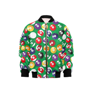 Billiard Ball Pattern Print Design 02 Kids' Boys' Girls' Bomber Jacket