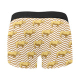 Rhino yellow theme pattern Men's All Over Print Boxer Briefs Men's Underwear