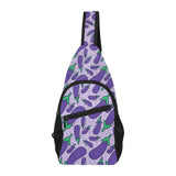 Eggplant Pattern Print Design 03 All Over Print Chest Bag