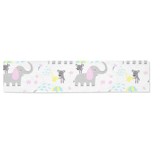 Cute elephant mouse pattern Table Runner