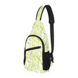 Tennis Pattern Print Design 01 All Over Print Chest Bag