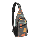 electric guitars pattern All Over Print Chest Bag