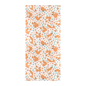 Squirrel Pattern Print Design 05 Beach Towel