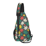 Canabis Marijuana Weed Pattern Print Design 02 All Over Print Chest Bag