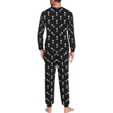 Engine Piston Black Theme Pattern Print Design 03 Men's All Over Print Pajama