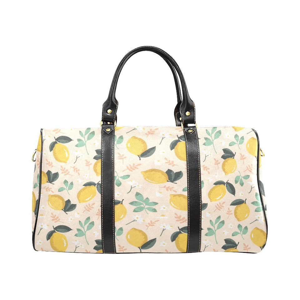 lemon flower leave pattern Travel Bag