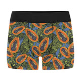 Colorful papaya tropical leaves Men's All Over Print Boxer Briefs Men's Underwear
