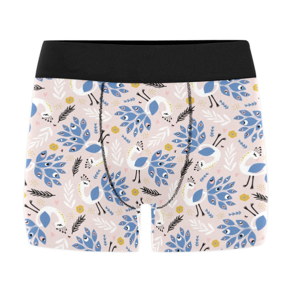 Cute peacock pattern Men's All Over Print Boxer Briefs Men's Underwear