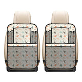 Swallow Pattern Print Design 02 Car Seat Back Organizer