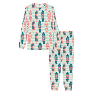 Surfboard Pattern Print Design 02 Men's All Over Print Pajama