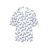 Pigeon Pattern Print Design 03 Women's All Over Print Hawaiian Shirt