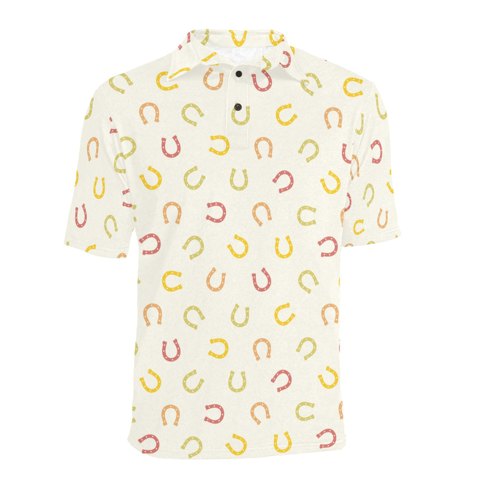Horseshoes Pattern Print Design 02 Men's All Over Print Polo Shirt