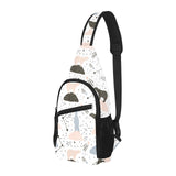 Polar bears star poka dot pattern All Over Print Chest Bag