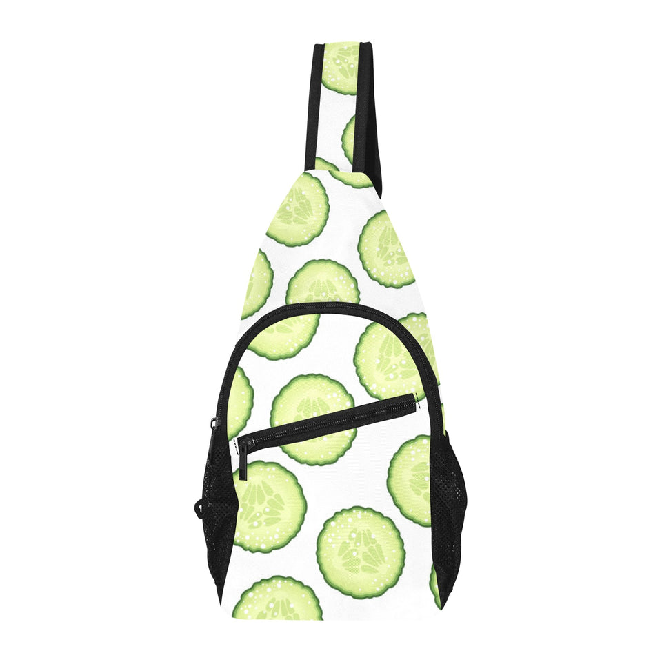 Cucumber slices pattern All Over Print Chest Bag