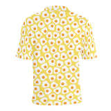 Fried Eggs Pattern Print Design 05 Men's All Over Print Polo Shirt