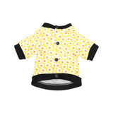 Fried Eggs Pattern Print Design 05 All Over Print Pet Dog Round Neck Fuzzy Shirt