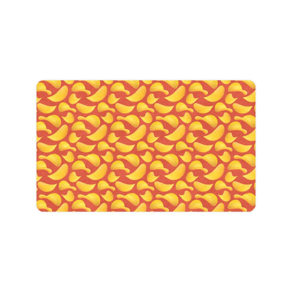 Potato Chips Pattern Print Design 05 Doormat