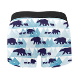 polar bear winter snow pattern Men's All Over Print Boxer Briefs Men's Underwear