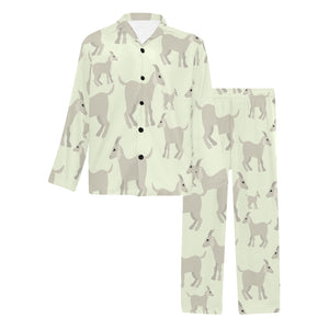Little young goat pattern Men's Long Pajama Set