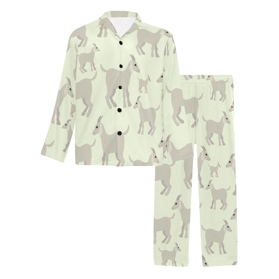Little young goat pattern Men's Long Pajama Set