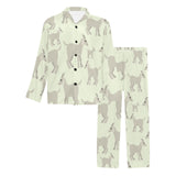 Little young goat pattern Men's Long Pajama Set