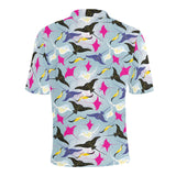 Stingray Pattern Print Design 01 Men's All Over Print Polo Shirt