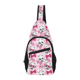 Yorkshire Terrier Pattern Print Design 03 All Over Print Chest Bag