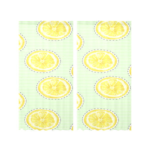slice of lemon pattern Gauze Curtain