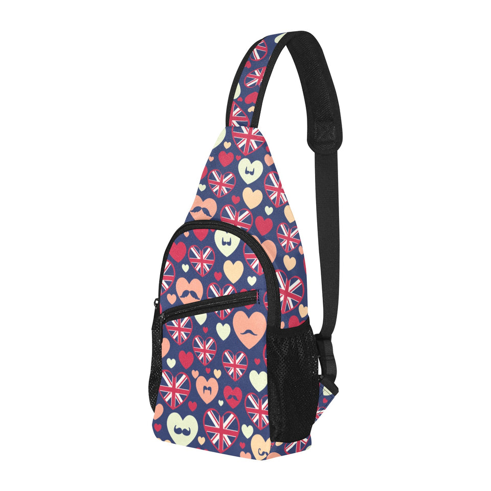 British Pattern Print Design 02 All Over Print Chest Bag