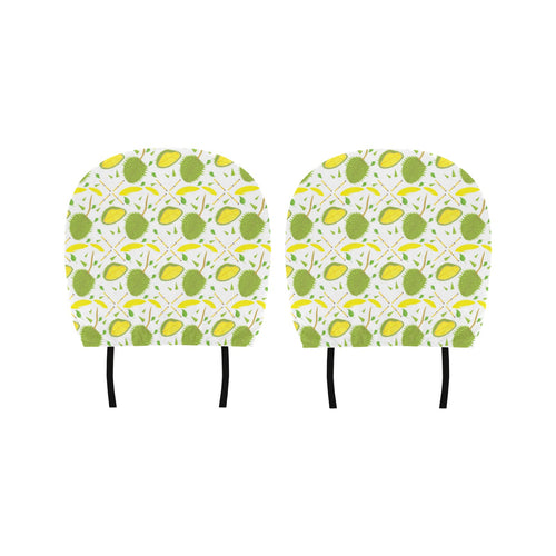 Durian pattern background Car Headrest Cover