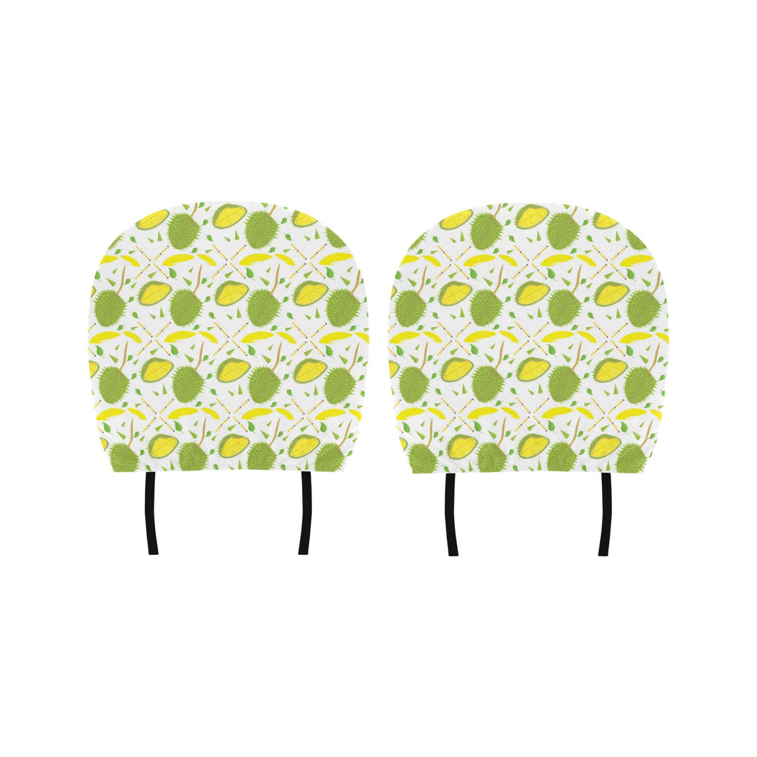 Durian pattern background Car Headrest Cover