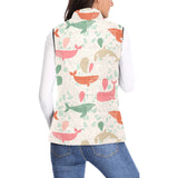 Cute whale pattern Women's Padded Vest