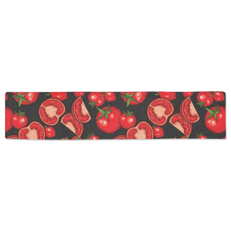 Tomato black background Table Runner