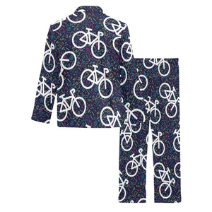 Bicycle Pattern Print Design 03 Men's Long Pajama Set