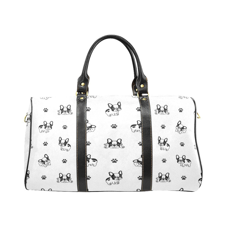 Cute french bulldog paw pattern Travel Bag
