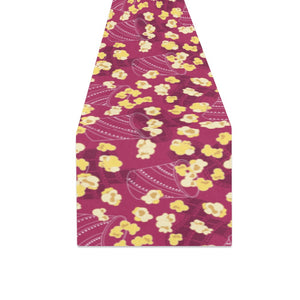 Popcorn Pattern Print Design 02 Table Runner