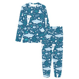 Cute shark pattern Women's All Over Print Pajama Set