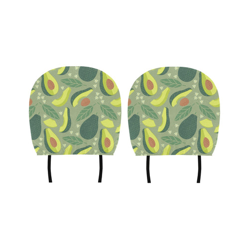 Avocado pattern Car Headrest Cover