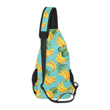 Banana Palm Leaves pattern background All Over Print Chest Bag