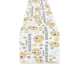 Golden Retriever Pattern Print Design 04 Table Runner