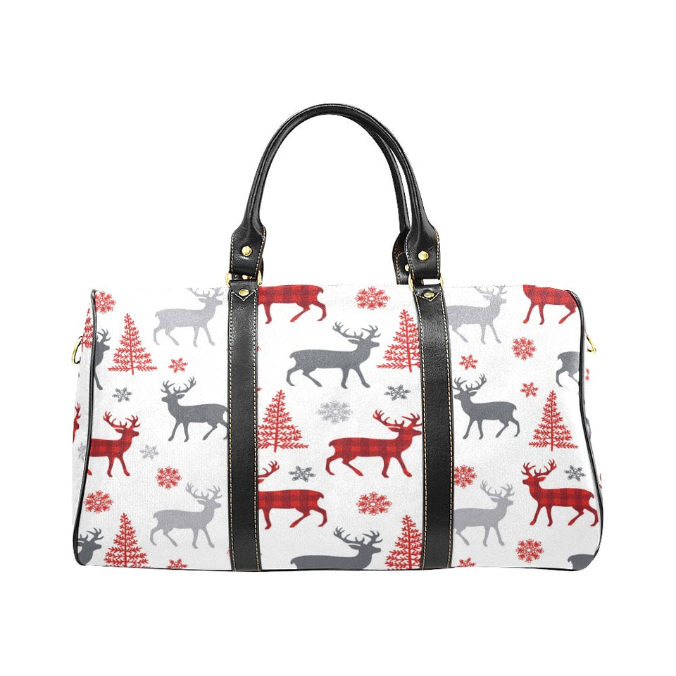Deer tree snowflakes chrismas pattern Travel Bag