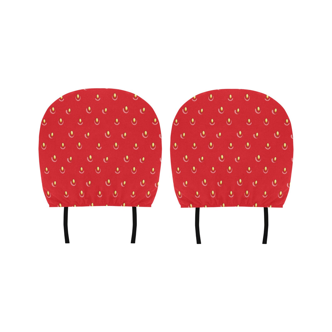 strawberry texture skin pattern Car Headrest Cover