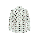 Pelican Pattern Print Design 02 Men's Long Sleeve Polo Shirt