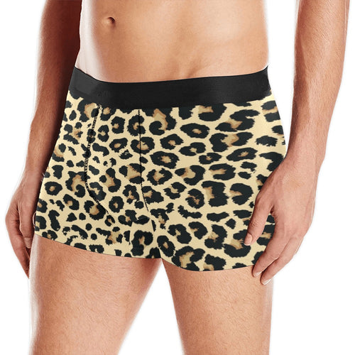 Leopard print design pattern Men's All Over Print Boxer Briefs Men's Underwear