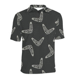 Hand drawn boomerang Australian aboriginal ornamen Men's All Over Print Polo Shirt
